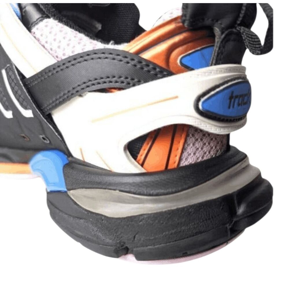 BALENCIAGA Track Trainers 'Black Orange' Size W9/M7 - Picture 15 of 16